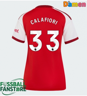 Arsenal Riccardo Calafiori #33 Replik Heimtrikot Damen 2026-27 Kurzarm